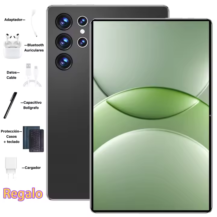 Nueva original nueva tableta 5G 2025 Android de 10,1 pulgadas 13,0 16GB Ram 1tb ROM 5MP 13mp 20000 MA 14 tarjetas dobles de doble espera de red pantalla de alta definición versión global WiFi Bluetooth GPS con teclado para vender tabletas a bajo precio - 1