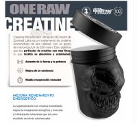 CREATINA MONOHIDRATO 200MESH  ONE RAW (300G) - Zoomad labs | Ultra fina | Fácil disolución | aumenta la masa muscular | aumenta el rendimiento" - details 0
