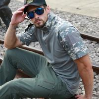 Camisa Táctica De Camuflaje Para Hombres Secado Rápido Manga Corta Militar Camiseta De Exterior Caza Senderismo Camisas - details 1
