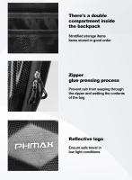 Bolsa De Manillar Para Bicicleta PHMAX Capacidad Grande Absorbe Choques Impermeable Plegable Accesorios Para Skateboard Y Bicicleta Color Negro Material EVA - details 12