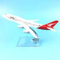 Modelo De Avión Qantas Boeing 747 JASON TUTU 16cm Metal Escala 1/400 Sin Batería Para Adolescentes Y Adultos - details 0