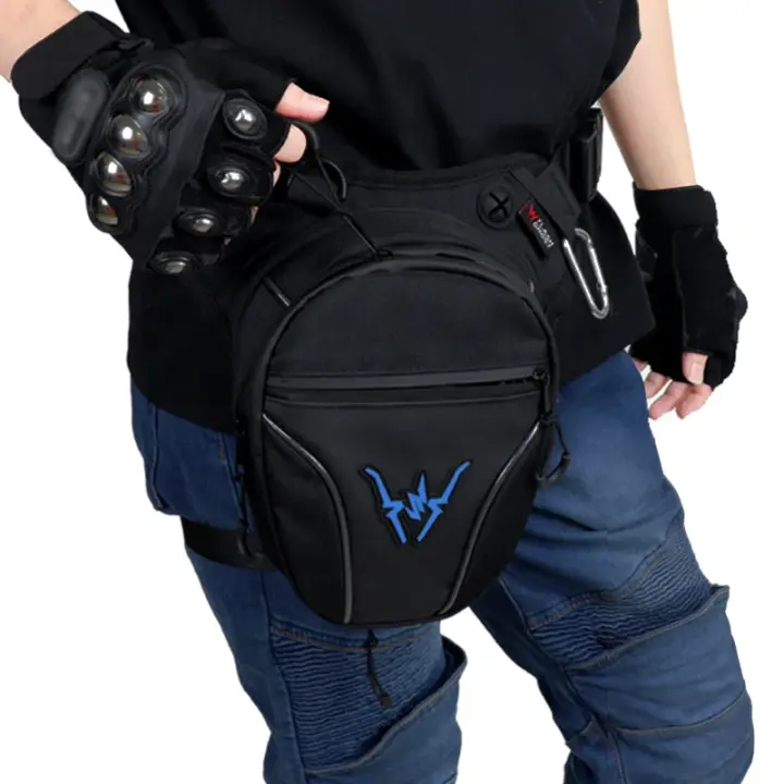 Bolsa De Pierna Impermeable Para Motocicleta Universal Bolsa Lateral Deportiva Para Yamaha Suzuki Correa De Cadera Para Ciclismo Y Carreras - 1