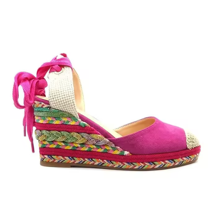 Altrimenti V24AT5560 Alpargatas con cuña by Alma en pena 5560 para mujer en fuscia de piel vegana - 1