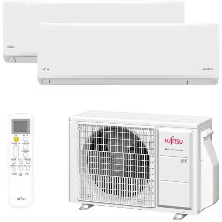 AIRE ACONDICIONADO FUJITSU ASY3525U11MI-KN (W) UE50 INVERTER 5074 FRIGORIAS MULTISPLIT 2X1 - 1