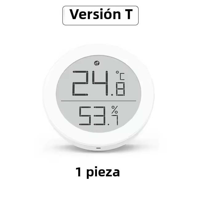 Sensor De Temperatura Y Humedad Qingping T Versión Bluetooth Compatible E-Link INK Termómetro Inteligente Para Interior Compatible Con Apple HomeKit - 1