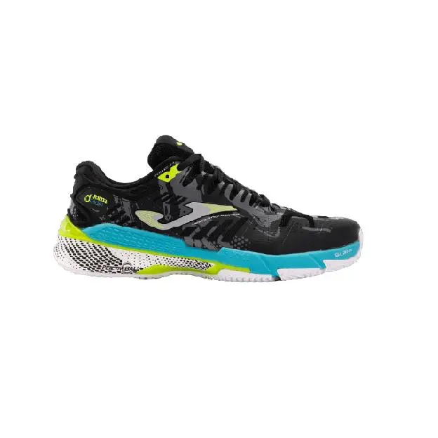 Zapatillas Joma Slam Men 2401 Negro Azul Amarillo - 1
