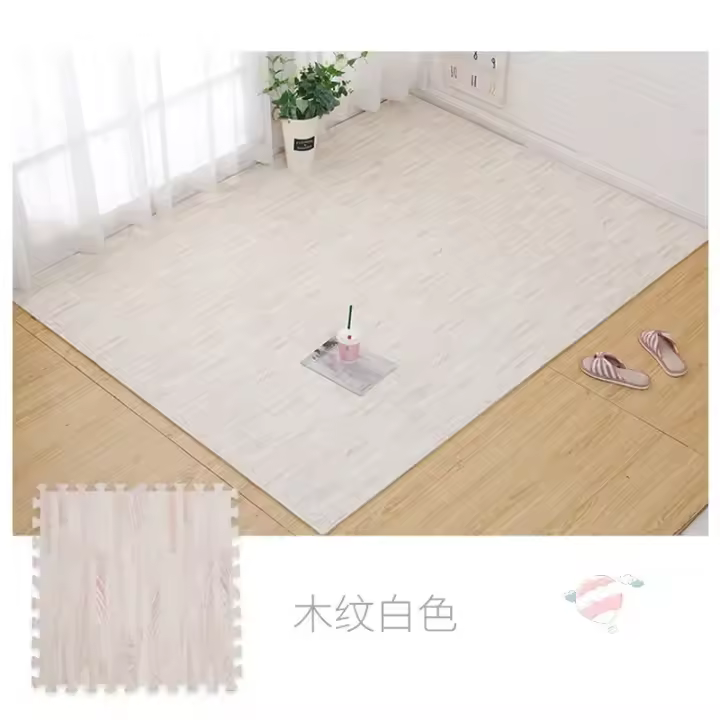 Carpetas De Juego Para Bebés Y Niños Mayores Alfombra Decorativa De Puzzle Cuadrado Antideslizante Y Impermeable Para Sala De Estar Y Juegos - 1
