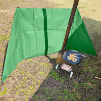 Escudo De Viento Para Estufa De Camping Pantalla De Viento Para BBQ Al Aire Libre Equipo De Camping Resistente Al Viento Herramienta De Cocina Para Madera De Fuego - details 15
