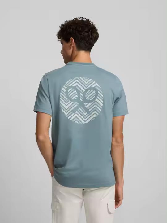 Silbon - Camiseta raqueta etnica trasera verde - 1