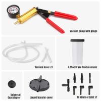 Kit De Bomba De Vacío Para Sanguinario Manual 2 En 1 Herramienta De Prueba De Fluidos Automotrices Con Gáuge Y Adaptadores Para Coche Y Camión - details 1