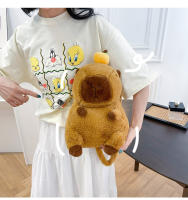 Nueva Muñeca De Peluche Kawaii Capybara Mochila Bolsa De Mano Para Niños Bolsa De Hombro Mini Rucksack Regalo Para Novia - details 3