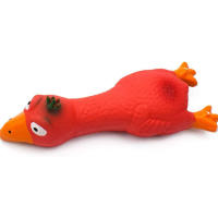 Juguetes Para Masticar De Goma No Tóxica Para Perros Pequeños Y Medianos Juguetes Interactivos Para Cachorros Con Squeaky De Pollo 6.6" Longitud Adecuado Para Tiny Tots - details 1