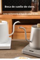 Hervidor Eléctrico De 800ml Con Cuello De Ganso Y Control De Temperatura Tetera Inteligente Para Café Rápida Calentamiento 1000W 110V/220V - details 8