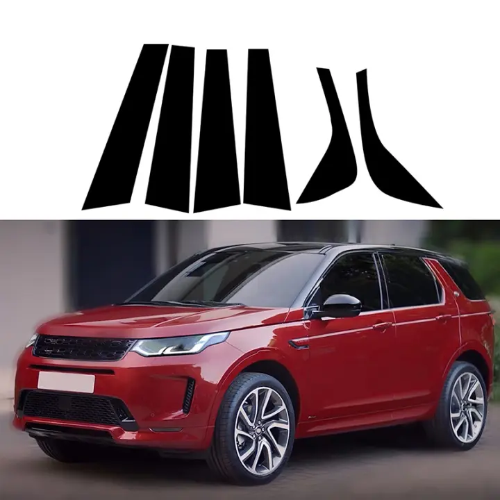 Juego De Decoración Para Puertas Land Rover Discovery Sport L550 2015-2019 Postes Y Pilares Negros Brillantes Adornos Para Ventanas - 1