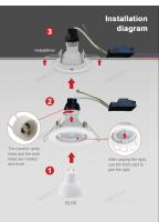 6pcs Foco LED De Techo Con Marco Recubierto De Aluminio GU10 MR16 Luz deSpot Para Fachada Blanco Sin Bombilla Incluida - details 9