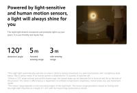 Lámpara Nocturna Xiaomi Mijia 3ra Generación Recargable 600mAh Con Sensor De Movimiento Y Brillo Ajustable Sensor Inteligente De Luz Humana - details 4