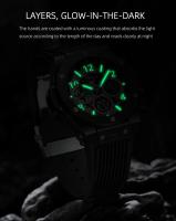 Reloj De Pulsera Deportivo CHENXI Para Hombre Con Cronógrafo Multifuncional Y Fase Lunar Luminoso Resistente Al Agua Y Shock - details 10