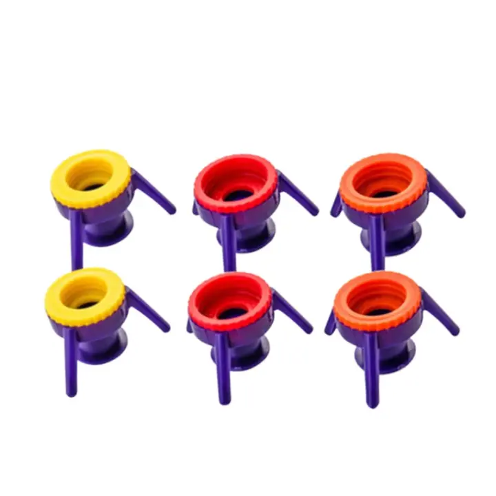 Kit De 6 Piezas De Soporte Para Botellas Invertidas Y Taponables Ecológico Y Antievasión Para Ducha Y Cocina Ideal Para Gel De Ducha Y Shampoo - 1