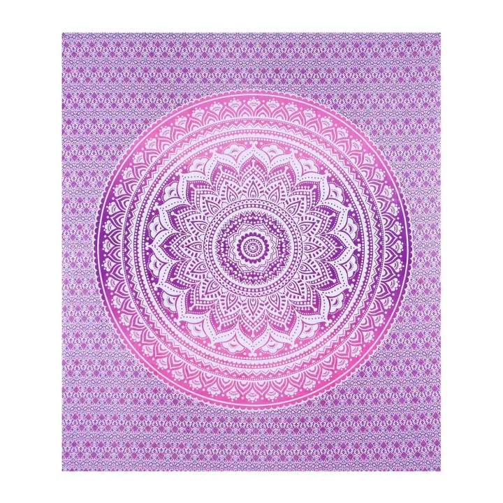 Printex - Tapestry Tapiz con Estilo de Mandala Indio - 220 x 240 cm- Pareo Manta Picnic,Yoga, Antiarena, Multiusos, Decoracion Pared, Toalla de Playa - 1