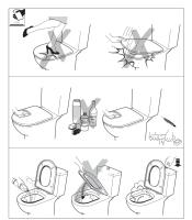 Roca - Asiento y Tapa color Blanco Original CAÍDA LIBRE para Modelo DAMA SENSO de vater WC SOLO COMPATIBLE CON WC DAMA SENSO MODELO ORIGINAL - A801511004 - details 6