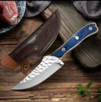 Cuchillo De Cocina 8.2 Pulgadas Con Mango De Madera Sólida Acero Inoxidable Para Uso En Exteriores Camping Barbecue Familiar - details 1