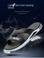 Sandalias Para Hombre 2024 Moda Casual Uso Dual Interior Y Exterior Sandalias De Playa Con Espalda Suave Y Gruesa Para El Verano - details 2