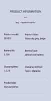 Abanico Portátil Mini De Alta Velocidad Recargable Silencioso Con Pantalla De Energía Display Fan De Aire Personal Mudo - details 14
