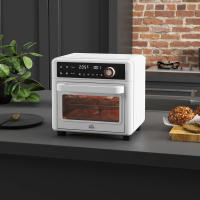 HOMCOM Horno Eléctrico Multifunción de Sobremesa Mini Horno Tostador de 13L 1200W Freidora de Aire con 12 Modos de Calor Temporizador y Temperatura Regulable Blanco - details 1