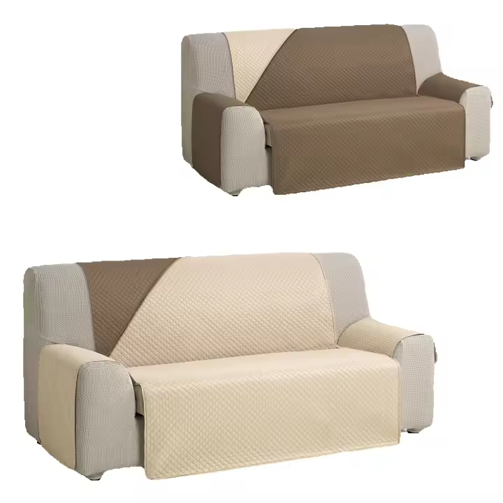VALENTIA HOME Valentia Home - Funda Cubre Sofá Acolchada Reversible Rombo Bicolor para 1 a 4 Plazas - 13 Combinaciones de Colores - 1