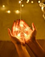 Curtain Garland LED De Estrella Y Luna Para Decoración De Eid Mubarak Y Ramadan Adorno De Navidad Para Casa Y Eventos Musulmanes Decoración De Fiesta Islámica - details 1