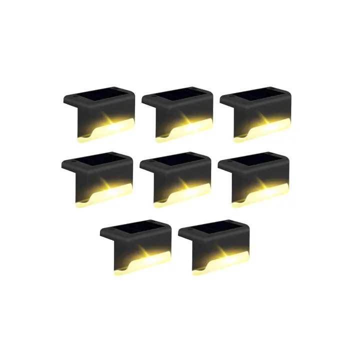 Mediawave tienda 8 unids luces solares para pasos IP66 al aire libre Lámparas luz caliente recargable - 1