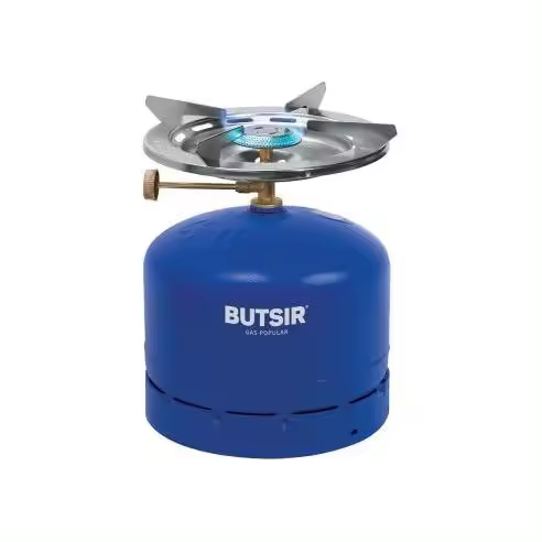 Fogón de Camping Portátil Destroyer Botella Azul ø23x7cm - Butsir 8414706005511 73901 - 1