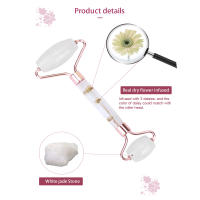 Rodillo De Jade Natural Masajeador Facial Para Mujeres Herramienta De Cuidado De La Piel Relaxante Corporal Regalo Buena - details 21