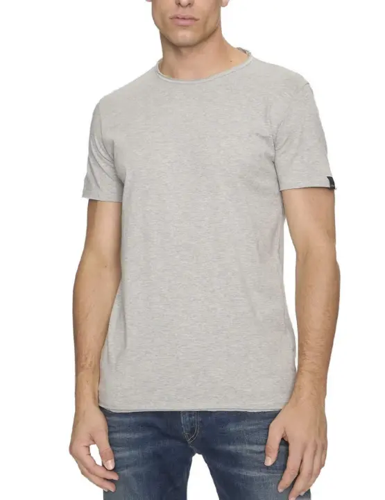 Camiseta Replay manga corta básica gris regular de hombre - 1