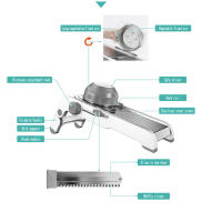 LMETJMA Slicercito De Verduras Ultra Afilado Corte De Alimentos Ajustable Espesor Diferente KC0450 Herramienta De Cocina - details 11