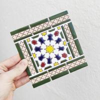 Azulejos de 15cm (6") cerámica andaluza - Spanish tiles for DIY, Decorative tiles, mosaic tiles, ceramic tiles, coaster, Spain tiles - details 2