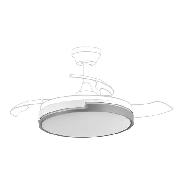 FABRILAMP Difusor Ventilador OLIMPIA Grande 107D Blanco/Gris - 1