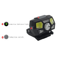 BOOIU Lámpara De Cabeza Táctica USB Recargable Impermeable Para Caza Y Pesca Sensor NVG Montado En Casco MICH Luz De Señal - details 11