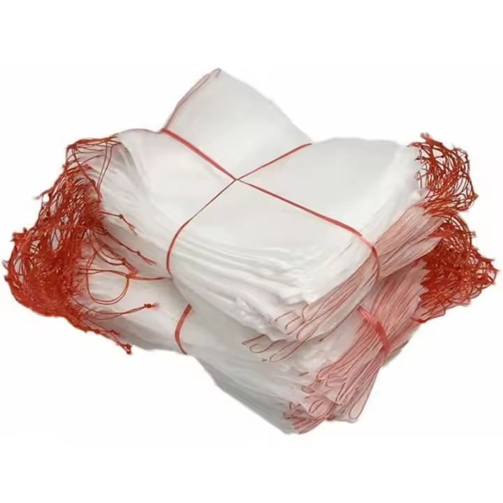 Paquete de 50 bolsas de Malla antiinsectos, Red de Protección de Nailon para Jardín, Bolsa reutilizable para protección de Frutas y plantas, bolsita - 1
