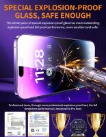 Protector De Pantalla Para iPhone 13 11 12 14 pro Max Mini X XR 15 Anti-Spy Vidrio Templado Con Capa Oleofóbica HD Instalación Sin Polvo 1-2pcs - details 3