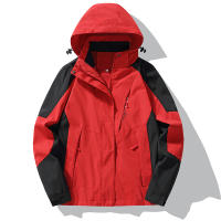 Chaqueta De Moda Trenzada De Poliéster Para Hombres Impermeable Y a Prueba De Viento Para Actividades Al Aire Libre Y Deportes En Primavera Y Otoño Con Capucha Desmontable - details 13