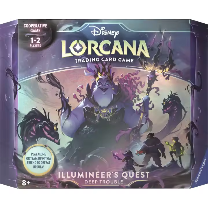 Ursula's Return: Illumineer's Quest - Deep Trouble. Idioma Inglés. LORCANA Juego de cartas coleccionables. Ravensburger - 1