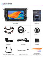 AWESAFE inalámbrico CarPlay Android Auto Radio para VW, POLO, GOLF, PASSAT B7, Skoda, Seat coche reproductor multimedia GPS 2 din autoradio volante controles RDS Bluetooth - details 21