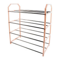Rack De Zapatos De Metal Organizador De Calzado Estante De 4 Capas Espacioso Para Sala De Estar Material Duradero - details 25
