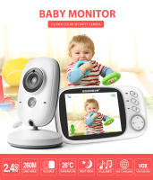 Monitor De Bebé Con Vídeo VB603 2.4G Wireless Pantalla LCD De 3.2 Pulgadas Audio Bidireccional Visión Nocturna Cámara De Seguridad Babysitter - details 0