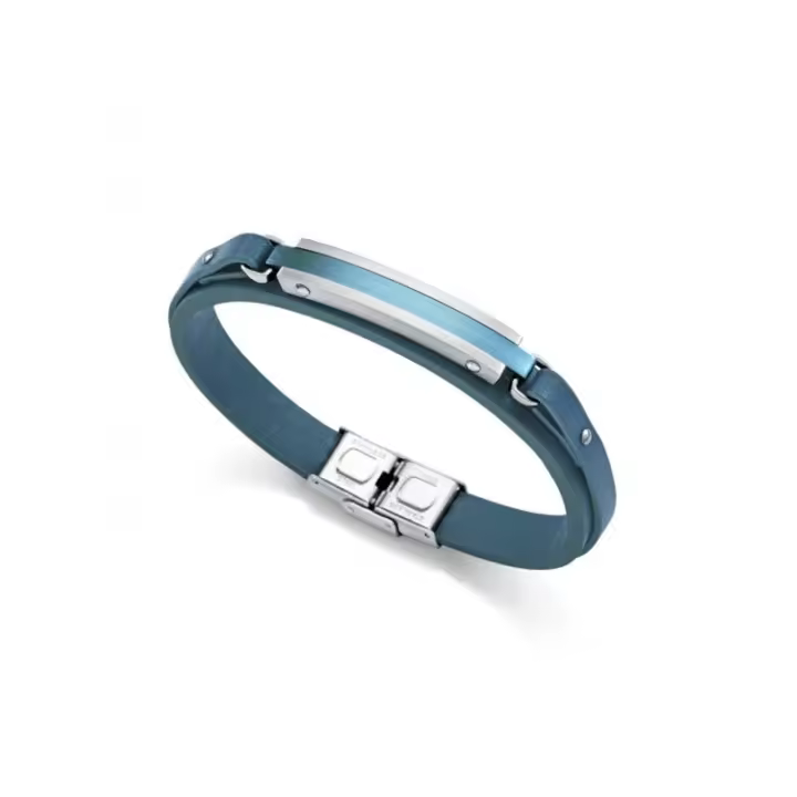 Pulsera Viceroy Fashion 14146P09013 Hombre – Acero, Azul, 21.5 cm - 1