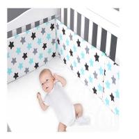 Protector De Cabeza Para Cuna Bumper Anticolisión Y Anticaída Para Bebés Recién Nacidos Cepillo De Cama De Algodón Tamaño 130x30 Unisex Decoración De Habitación Para Bebés - details 5
