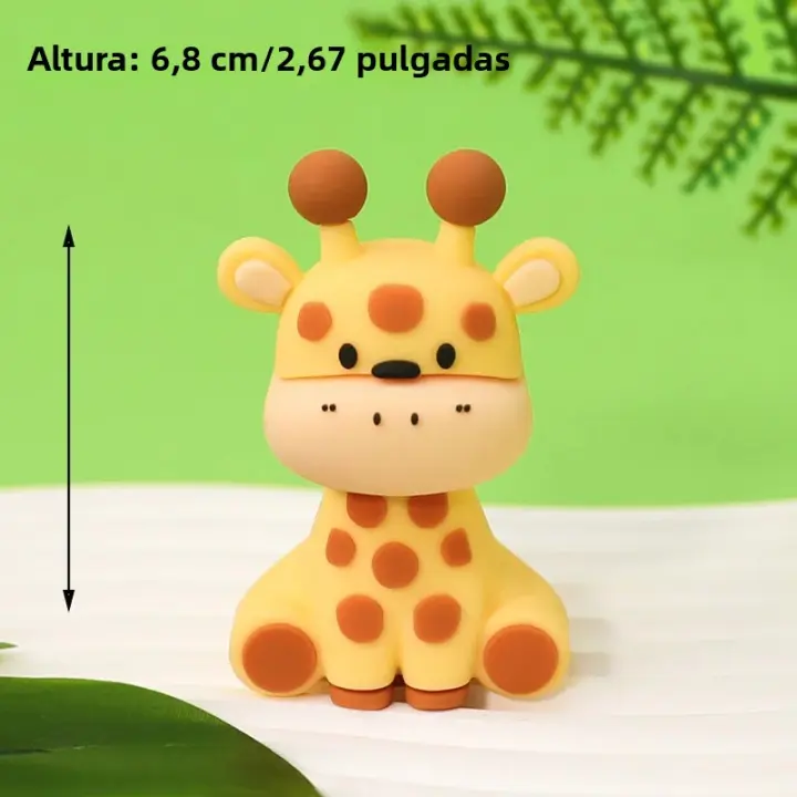 Nueva Decoración De Tarta De Animales En El Bosque Para Fiesta De Cumpleaños De Niños León Elefante Giraffa Decoraciones Africanas Para Bebé - 1