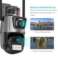FGNS Camera Cámara con tarjeta Sim 4G, 4K, 8MP, lente Dual, cámara IP PTZ for exteriores, visión nocturna inteligente, protección de seguridad, cámara domo CCTV inalámbrica  del hogar IP CCTV cámara de Seguranca - details 2
