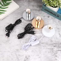 Soporte De Mesa De Metal Pulido Para Lámpara Con Cabeza De Luces Nocturnas De 1.5M Y Enchufe E27 Decoración De Mesa - details 0